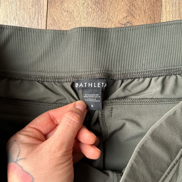 Athleta Trekkie Jogger Pants Women's Size 8 Green Athletic Training Fitness 5638 - Picture 3 of 12